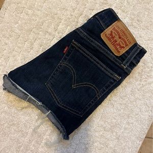 Levi denim high rise shorts